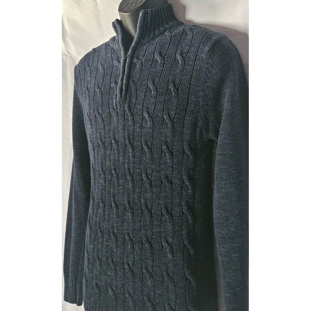 Kian‎ D. Los Angeles Sweater Mens Size Small Blue 1/4 Zip Pullover Knit